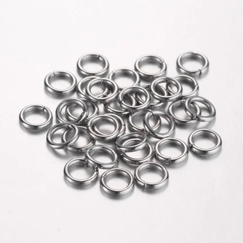 Vista 67 de HDSupplies 100 anillos de acero inoxidable 304 en tono negro, calibre 18 de 0.236 in (0.039 pulgadas de grosor)
