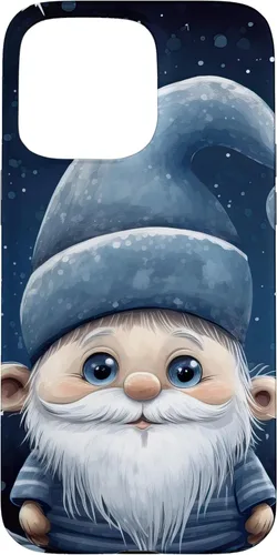 Vista 28 de iPhone 16 Funny Winter Gnome For Christmas Cute Xmas Snowflake Pattern Case