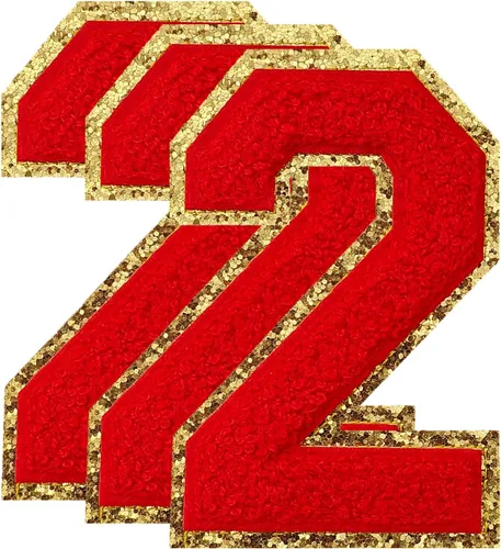 Vista 198 de 3 parches de letras de felpilla negra, parches de letras termo-adhesivas de 4-1/2", parches universitarios para ropa, S