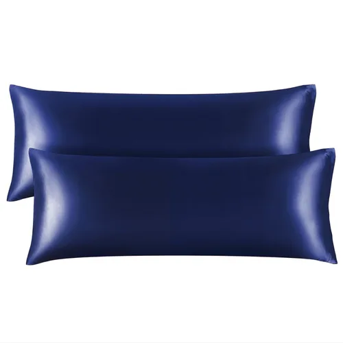 Vista 144 de BEDELITE Funda de almohada de satén para cabello y piel, súper suave similar a las fundas de almohada de seda, paquete de 4 con cierre de sobre