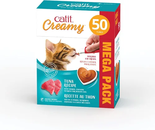 Vista 22 de Catit Creamy - Paquetes personalizados de golosinas para gato que puede lamer