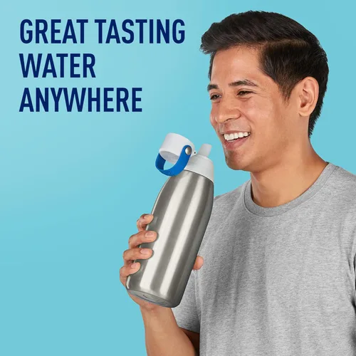 Vista 4 de Brita - Botella con filtro de agua de calidad prémium Acero inoxidable