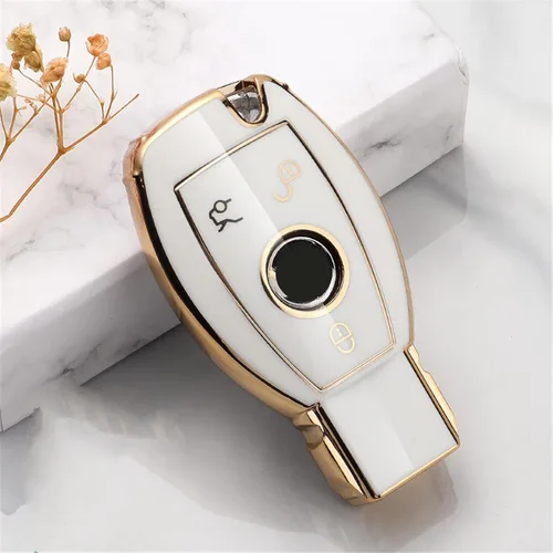 Funda para llave de coche para Mercedes Benz A W176 B W246 C W204 W205 E W212 S Clase W221 AMG GLA X156 CLA W117 GLC X253 GLE W166 X166 SLC R172