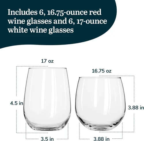 Vista 4 de Libbey Classic White Wine Glasses