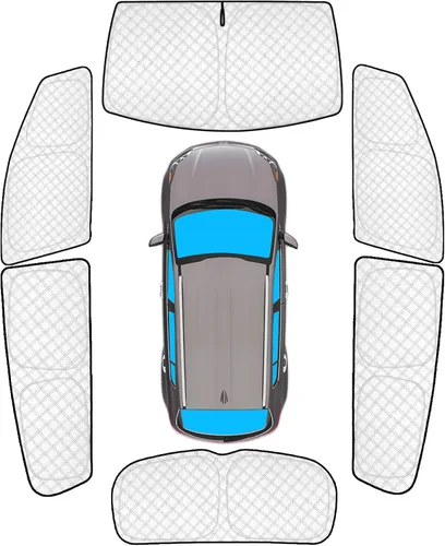 Vista 27 de KMF 6 piezas de parasoles gruesos para Mazda 3 Hatchback (No Sedán) 2014-2018 Accesorios, parasoles completos para parabrisas y ventanas de coche