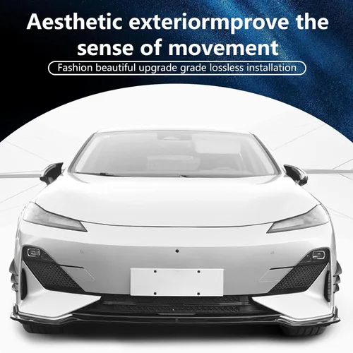 Vista 6 de Pack-6 Kit de canards de alerón de automóvil, difusor anticolisión corporal, calcomanías decorativas de goma suave para exteriores, divisor