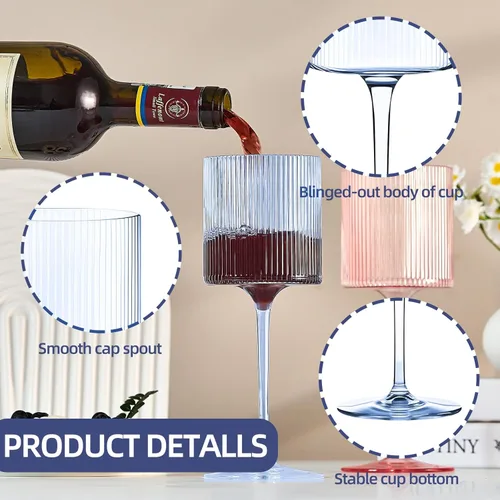Vista 4 de Lueumxc Copas Cálices de Vino de Plástico – Copas de Vino Acrílicas de 12 onzas Origami Irrompibles Vasos de Cóctel de Plástico Transparente