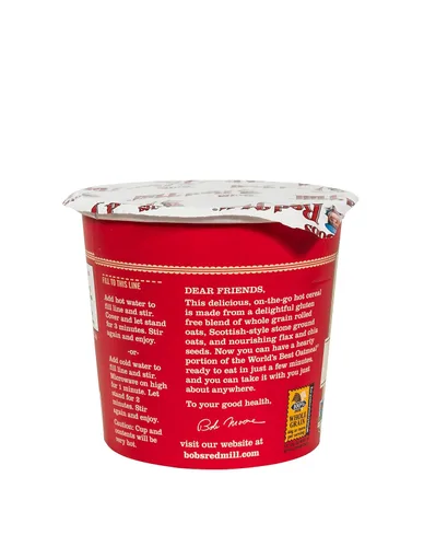 Vista 5 de Bob's Red Mill Taza de avena sin gluten, canela de manzana, 2.36 oz, 8