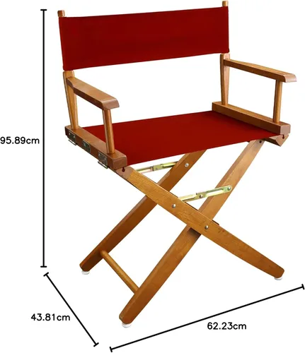 Vista 16 de American Trails Silla de director extra ancha de 18.0 in, marco negro con lona negra premium