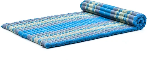Vista 38 de Leewadee - Colchón de suelo plegable - Futón japonés enrollable -Alfombra de tatami triple pliegue - Cama de piso para invitados - Colchón