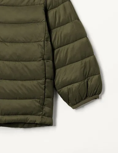 Vista 5 de Amazon Essentials Chaqueta acolchada con capucha ligera y resistente al agua para niños y niños pequeños, con aislamiento