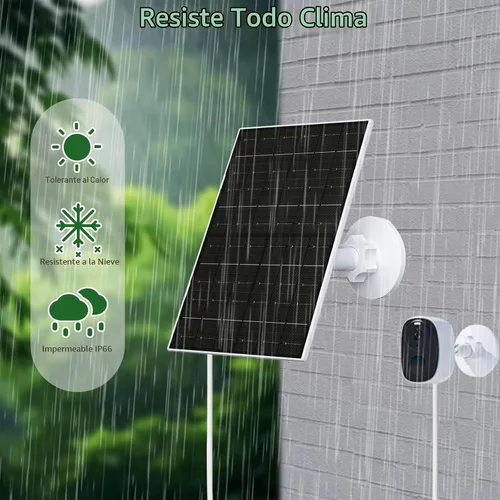 Vista 6 de Zivif Panel solar de 7 W para cámaras Arlo Essential 2K, XL y Spotlight 1 Paquete