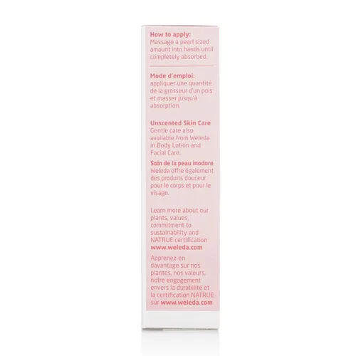 Vista 3 de Weleda Crema de manos sin perfume, 1.7 onzas líquidas, hidratante rico en plantas con aceites de jojoba, borraja y coco