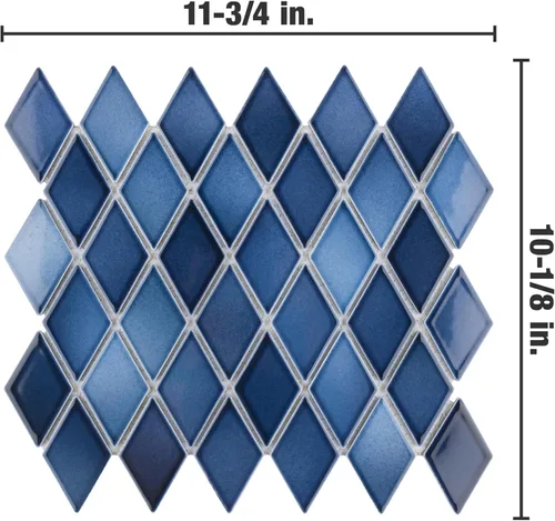Vista 4 de Merola Tile Hudson Kite Glacier - Azulejo de porcelana para suelo y pared (10-1/8 x 11-3/4 pulgadas)