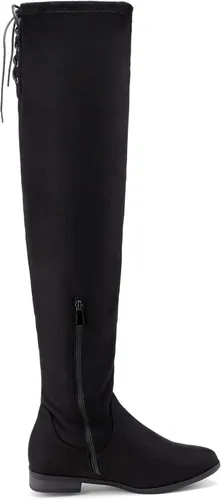 Vista 3 de DREAM PAIRS - Botas de equitación por encima de la rodilla con tacón bajo de bloque para mujer