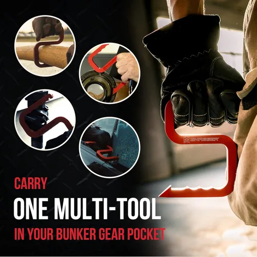 Vista 3 de Motis - Herramienta de Arrastre para Bomberos, una Potente Herramienta Multiusos para Bomberos, Herramientas de Bomberos, Roja