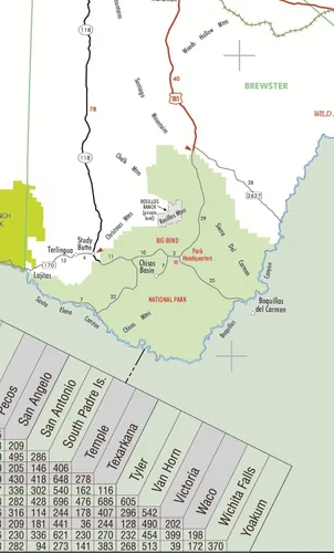 Vista 3 de Mapa de pared ejecutivo de Texas - Laminado 42w x 39h