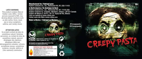 Vista 2 de Rubie's Máscara de látex para hombre, como se muestra, talla única, Como se muestra