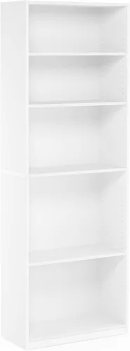 Vista 78 de Furinno Jaya Simply Home Librería abierta de 6 niveles, roble francés