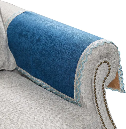 Vista 25 de MINJIATEX Fundas para brazos de sofá, fundas para brazos de sofá de encaje antideslizante, juego de 2 fundas lavables para reposabrazos de sofá