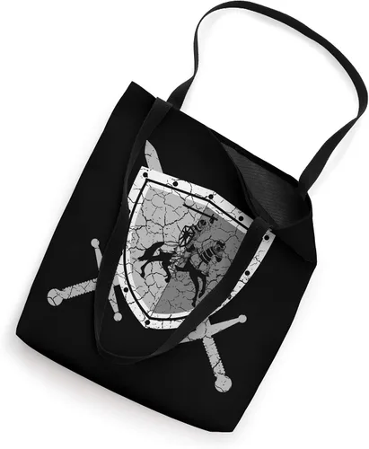 Vista 2 de armadura de caballero con leones en el pechuga medieval caballero bolsa de mano
