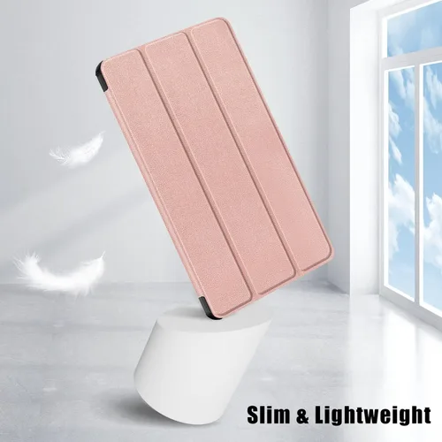 Vista 4 de Funda para Lenovo Tab M8 Gen 4 2023, funda delgada y ligera para Lenovo Tab M8 4ª generación Tablet TB300FU, oro rosa