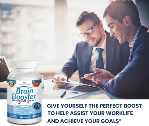 Vista 8 de Suplemento de refuerzo cerebral 40 en 1 para concentración, memoria, claridad y energía, libro electrónico Advanced Vitamins Plus para hombres