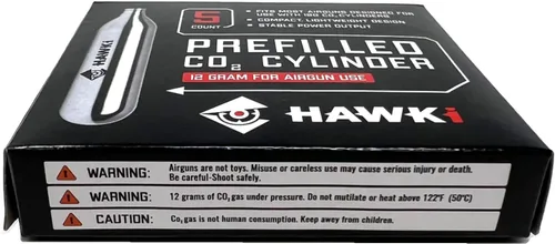 Vista 6 de Hawki - Cartuchos de CO2 de 0.42 oz para pistolas de aire, pistolas BB, pistolas de Airsoft y accesorios de paintball