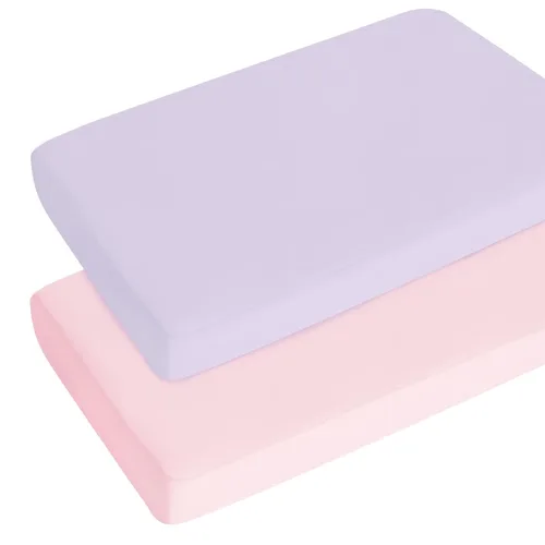 Vista 12 de Sábanas para Pack and Play niño y niña, paquete de 2 sábanas portátiles para corralito se ajustan para Graco Pack N Play, sábana transpirable