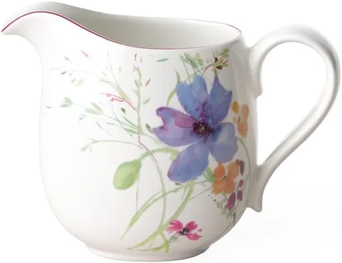 Villeroy & Boch Mariefleur Crema básica, 10 onzas, porcelana premium, blanco/multicolor