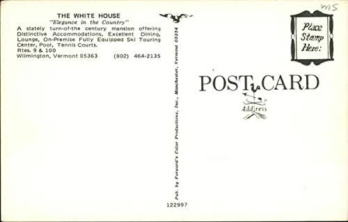 Vista 2 de The White House Elegance in the Country Wilmington, Vermont VT Original Vintage Postcard
