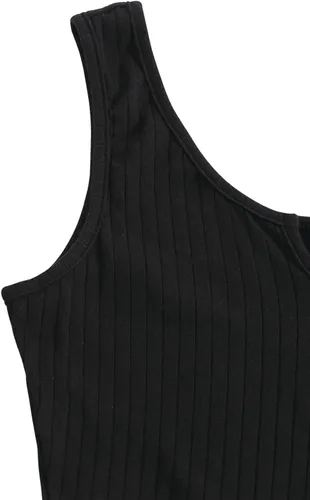 Vista 3 de SOLY HUX - Enterizo corto de verano a rayas sin mangas, rómper con cinturón para mujer