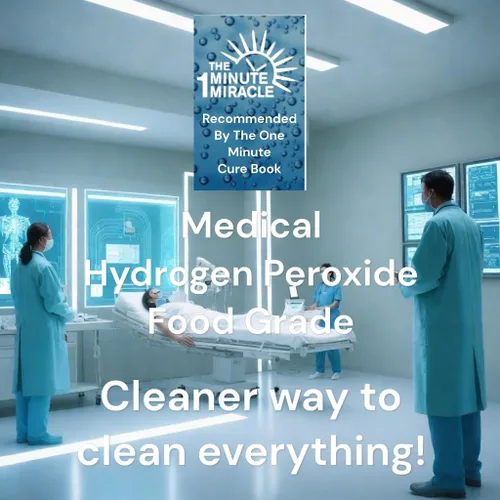 Vista 5 de Peróxido de hidrógeno al 12% de grado médico y alimenticio - Botella de 12 oz - Recomendado por el libro La Cura en Un Minuto. Nuestra marca OMM es