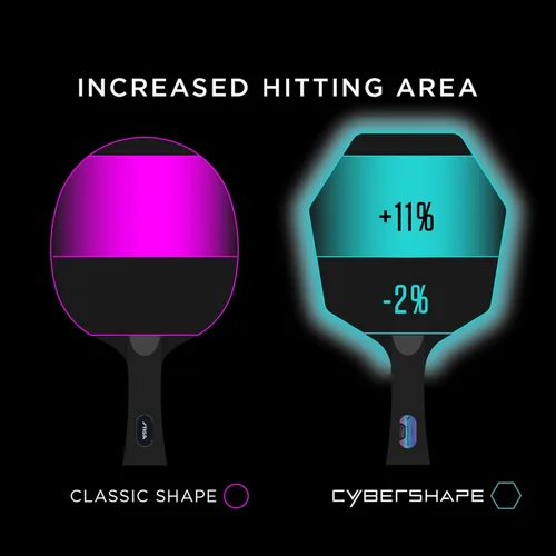 Vista 7 de STIGA Cybershape Carbon CWT Truls Edition - Cuchilla de tenis de mesa con tecnología de peso personalizada, control superior y agarre mejorado