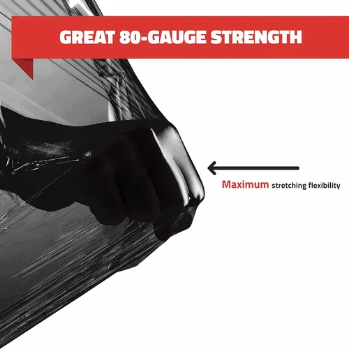 Vista 9 de Stretch Wrap - Rollos de plástico transparente para palé de plástico, resistente, 18 x 11 pulgadas, calibre 80 (grosor de 20 micras), autoadhesivo