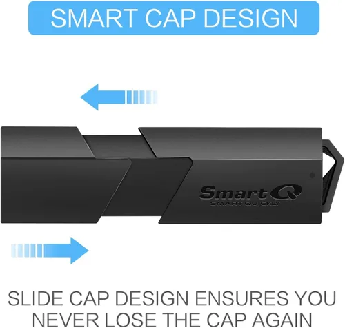 Vista 5 de SmartQ Lector de tarjetas SD de doble ranura USB 3.0 - Lector rápido de tarjetas de memoria SD y Micro SD para cámara, fotógrafo, portátil, MacBook