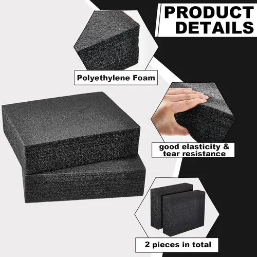 Vista 3 de Frienda 2 piezas de lámina de espuma de polietileno, inserto de polietileno, bloque de embalaje cortable, relleno de espuma para almacenamiento