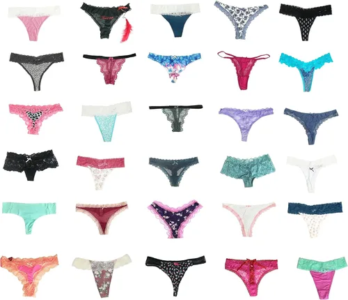 Vista 3 de jooniyaa Paquete de ropa interior para mujer tanga con espalda en T tanga con tanga