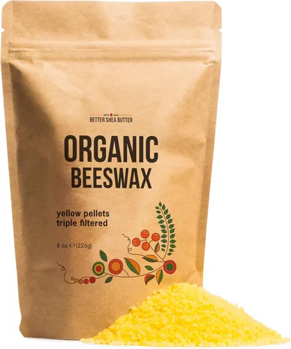 Pellets de cera de abeja orgánica para hacer velas, envolturas de alimentos de cera, esmalte de muebles, fabricación de bálsamo labial, grado