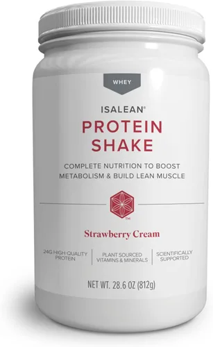 Vista 6 de IsaLean Batido de Proteínas - Reemplazo completo de comida de superalimentos para mantener un peso saludable y el crecimiento muscular magro con 24