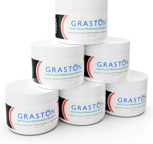 Vista 11 de Graston Technique Emoliente enriquecido con vitamina E - Tarro de 4 onzas, ideal para loción IASTM y crema de terapia de masaje, crema perfecta