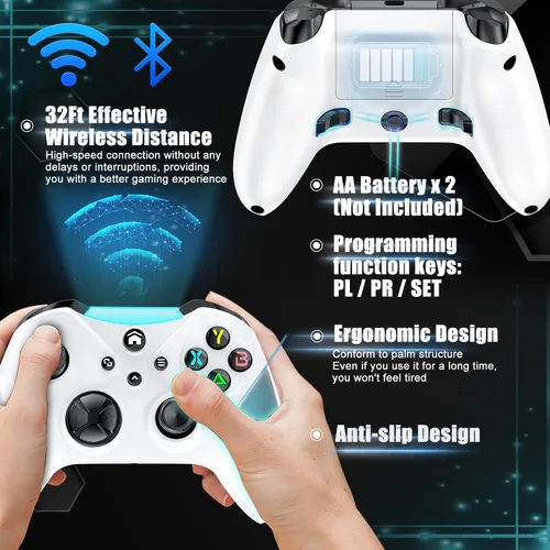 Vista 2 de Need to Upgrade Controller for Xbox Wireless, Gaming Controller Compatible with Xbox One, Xbox Series XS, Xbox One XS, iOS, Android, Steam and PC