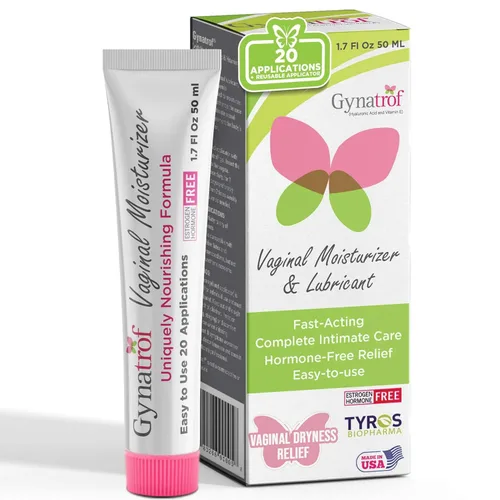 Gynatrof Hidratante vaginal, de larga duración para la sequedad e irritación vaginal, ácido hialurónico sin hormonas y vitamina E, cuidado femenino,