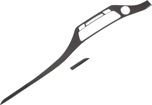 Vista 8 de Decoración de consola central de automóvil de fibra de carbono real suave 3D, marco de decoración, kit de decoración compatible con Honda Pilot 2015