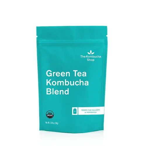 The Kombucha Shop - Mezcla de té verde - Mezcla de té orgánico de hojas sueltas de sencha y jazmín - Hace 5 galones de té kombucha