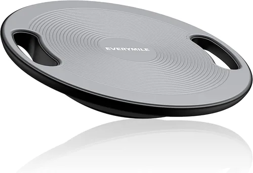 Vista 8 de EVERYMILE Wobble Balance Board, Exercise Balance Stability Trainer Portable Balance Board with Handle for Workout Core Trainer Physical Therapy &