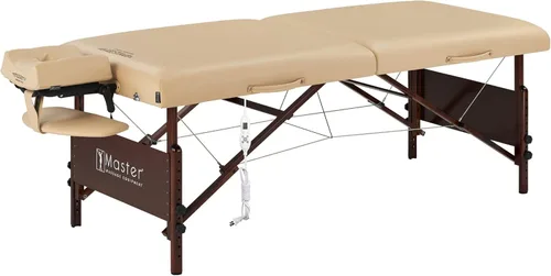 Vista 3 de Master Massage Paquete de mesa de masaje portátil Del Ray Therma Top de 30 pulgadas, color crema