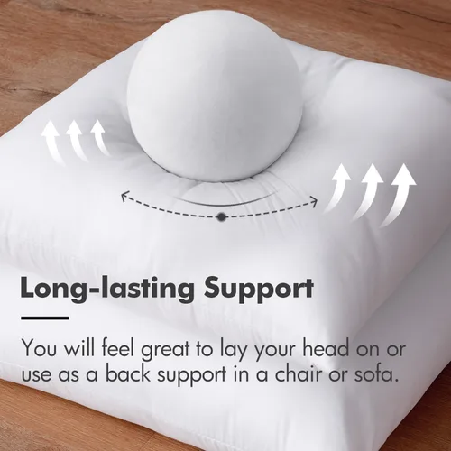 Vista 18 de MIULEE - Juego de 2 cojines hipoalergénicos de alta calidad, para rellenar fundas cuadradas de cojín decorativas, para sillón, sofá, cama, 16 x 16