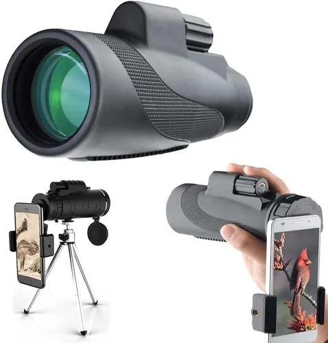 Telescopio monocular, alcance monocular de alta potencia de 12 x 50 pulgadas, para observación de aves, viajes, conciertos, juego deportivo con