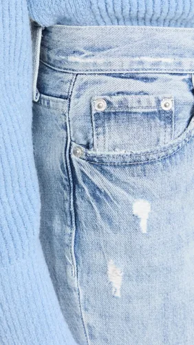 Vista 6 de Pistola Denim Jeans Presley de tiro alto para mujer